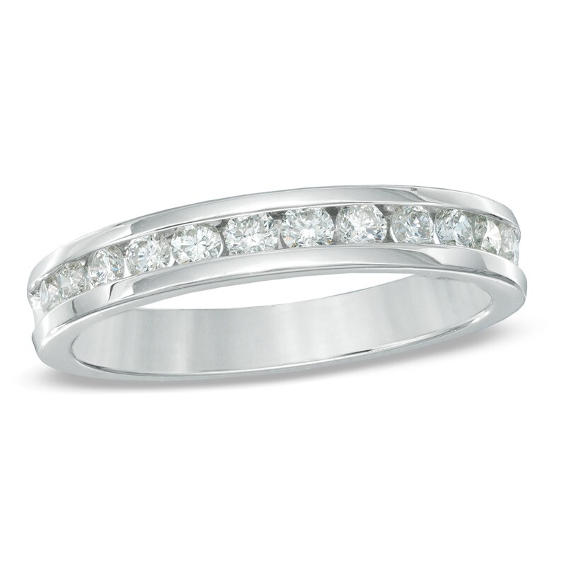 1/2 CT. T.W. Diamond Band in 10K White Gold