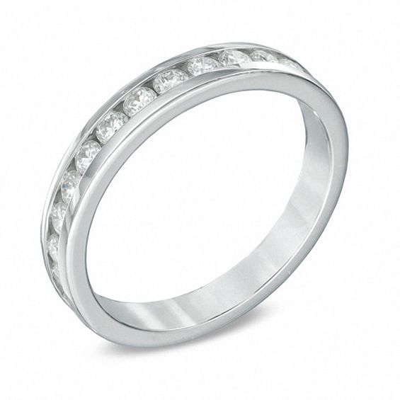 1/2 CT. T.w. Diamond Band in 10K White Gold