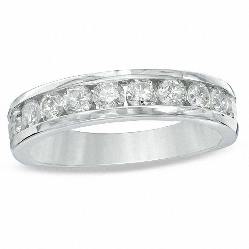 Main Image 1 of 1 CT. T.W. Diamond Band in 10K White Gold