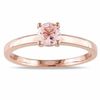 Thumbnail Image 0 of 5.0mm Morganite Solitaire Promise Ring in 10K Rose Gold