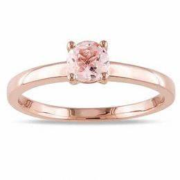 Zales Lab-Created Pink Opal, Pink Tourmaline and Lab-Created White Sapphire Ring in Sterling Silver with 14K Rose Gold Plate