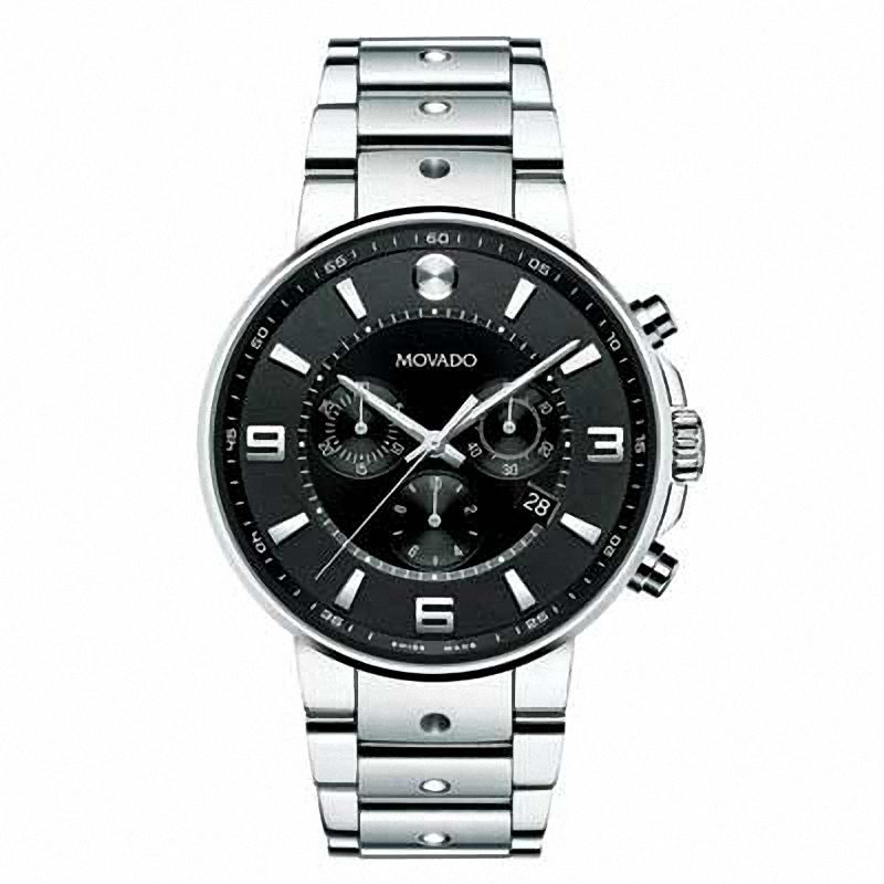 Main Image 1 of Men's Movado SE Pilot Chronograph Watch with Black Dial (Model: 606759)