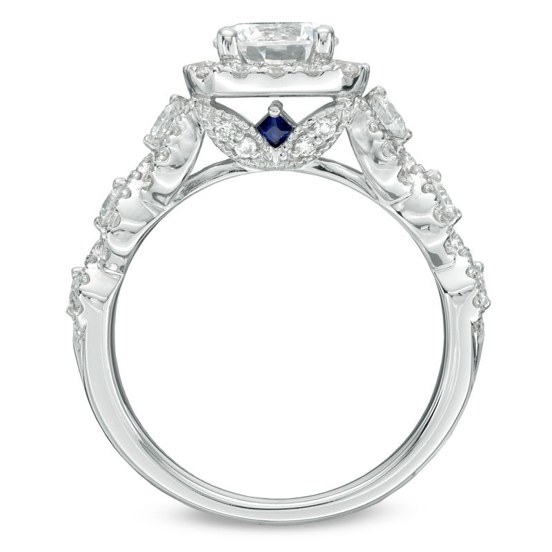 Main Image 3 of Vera Wang Love Collection 2 CT. T.W. Diamond Frame Engagement Ring in 14K White Gold