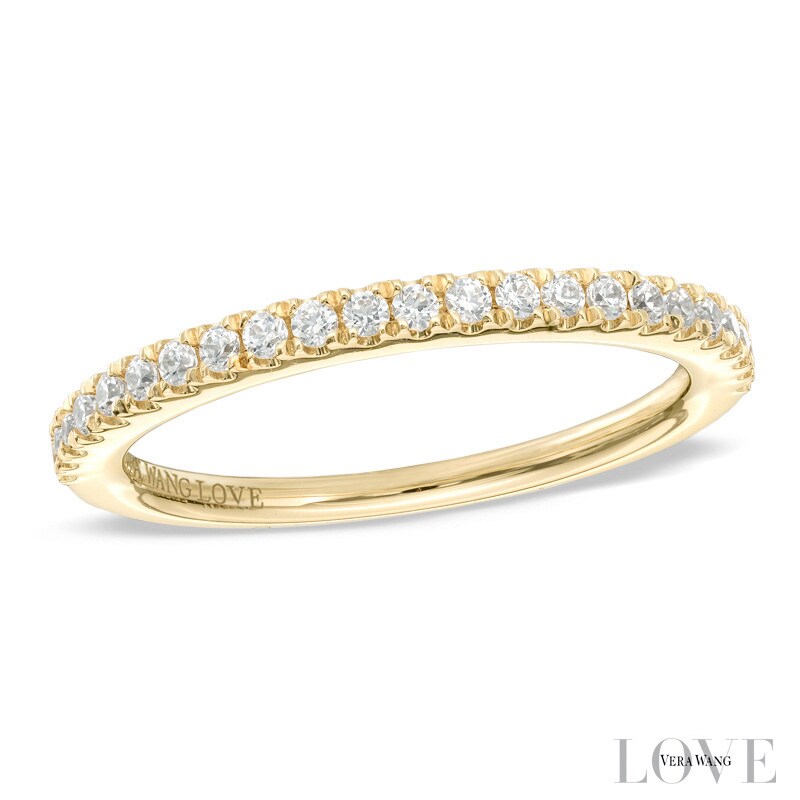 Vera Wang Love Collection 1/4 CT. T.W. Diamond Wedding Band in 14K Gold