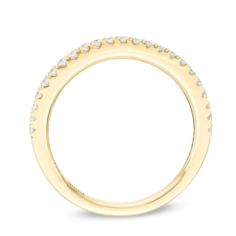Main Image 3 of Vera Wang Love Collection 1/4 CT. T.W. Diamond Wedding Band in 14K Gold