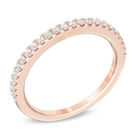 Vera Wang Love Collection 1/4 CT. T.w. Diamond Wedding Band 14K Rose Gold