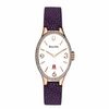 Thumbnail Image 1 of Ladies' Bulova Diamond Accent Rose-Tone Strap Watch with Oval White Dial (Model: 98R198)