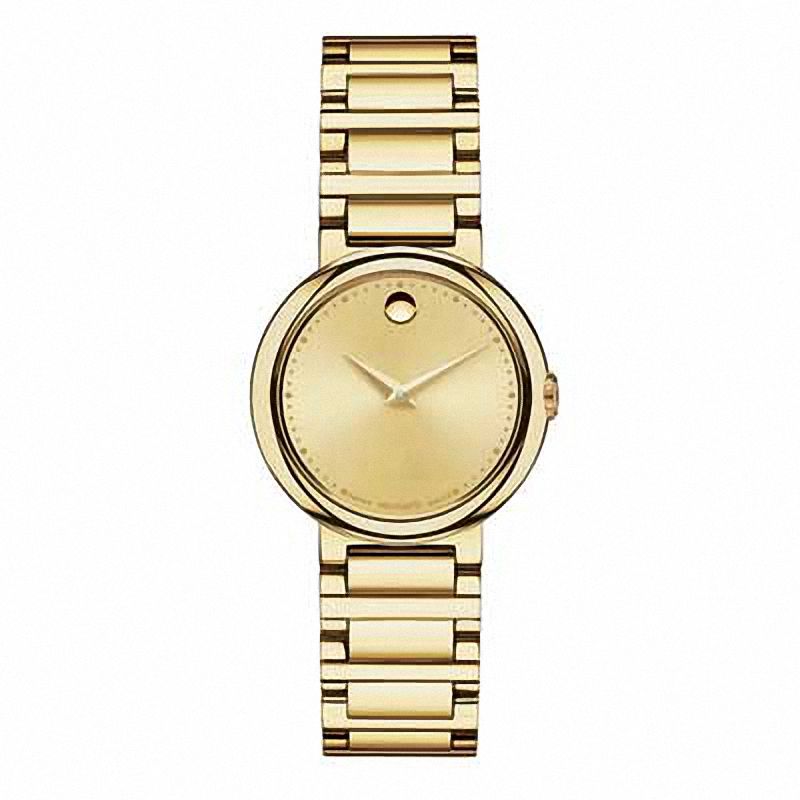 Ladies' Movado Concerto Museum® Dial Gold-Tone Watch (Model: 606704)