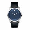 Thumbnail Image 1 of Men's Movado Museum Classic Strap Watch with Blue Dial (Model: 0606610)