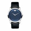 Thumbnail Image 0 of Men's Movado Museum Classic Strap Watch with Blue Dial (Model: 0606610)