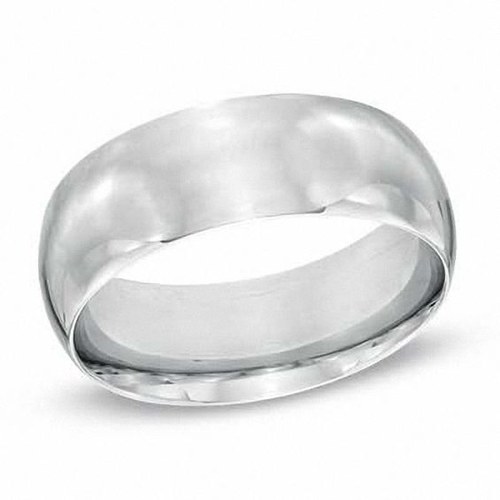 Men S 6 0mm Polished Comfort Fit Wedding Band In Sterling Silver