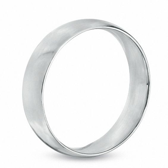 6.0mm Polished Comfort Fit Wedding Band in Sterling Silver