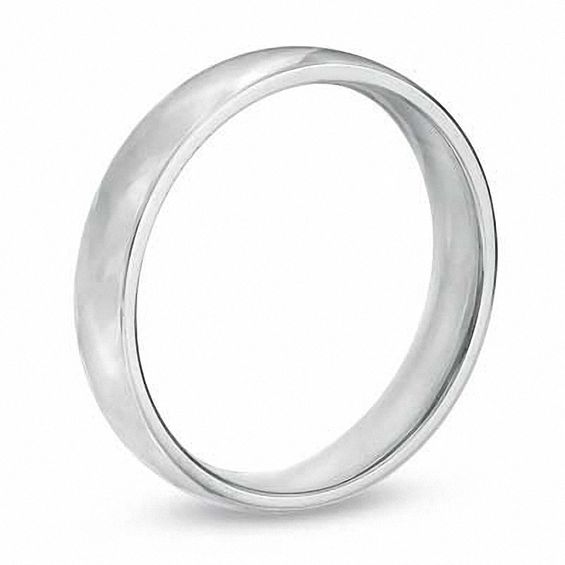 4.0mm Polished Comfort Fit Wedding Band in Sterling Silver
