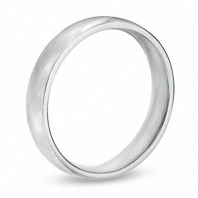 Zales Men's 6.0mm Polished Comfort Fit Wedding Band in Sterling Silver