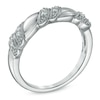Thumbnail Image 1 of Diamond Accent Vintage-Style Anniversary Band in 10K White Gold