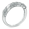 Thumbnail Image 2 of Diamond Accent Vintage-Style Anniversary Band in 10K White Gold