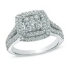 Thumbnail Image 0 of 1 CT. T.W. Composite Diamond Double Frame Engagement Ring in 14K White Gold