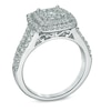 Thumbnail Image 1 of 1 CT. T.W. Composite Diamond Double Frame Engagement Ring in 14K White Gold