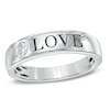 Thumbnail Image 0 of 1/10 CT. Diamond "LOVE" Anniversary Band in 10K White Gold