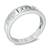 Thumbnail Image 1 of 1/10 CT. Diamond "LOVE" Anniversary Band in 10K White Gold