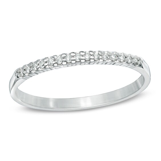 1/10 CT. T.w. Diamond Anniversary Band in Sterling Silver