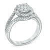 Thumbnail Image 1 of 1-1/4 CT. T.W. Composite Diamond Split Shank Engagement Ring in 14K White Gold