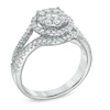 Thumbnail Image 2 of 1-1/4 CT. T.W. Composite Diamond Split Shank Engagement Ring in 14K White Gold