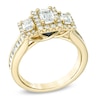 Thumbnail Image 1 of Vera Wang Love Collection 1-1/2 CT. T.W. Emerald-Cut Diamond Three Stone Ring in 14K Gold