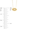 Thumbnail Image 2 of TEENYTINY® Crystal Evil Eye Pendant in 10K Gold - 17"