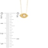 Thumbnail Image 1 of TEENYTINY® Crystal Evil Eye Pendant in 10K Gold - 17"