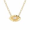Thumbnail Image 1 of TEENYTINY® Crystal Evil Eye Pendant in 10K Gold - 17"
