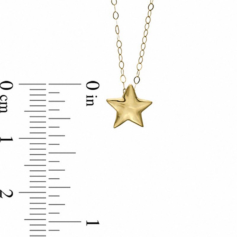 Main Image 2 of TEENYTINY® Star Pendant in 10K Gold - 17"