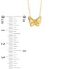 Thumbnail Image 2 of TEENYTINY® Butterfly Pendant in 10K Gold - 17"