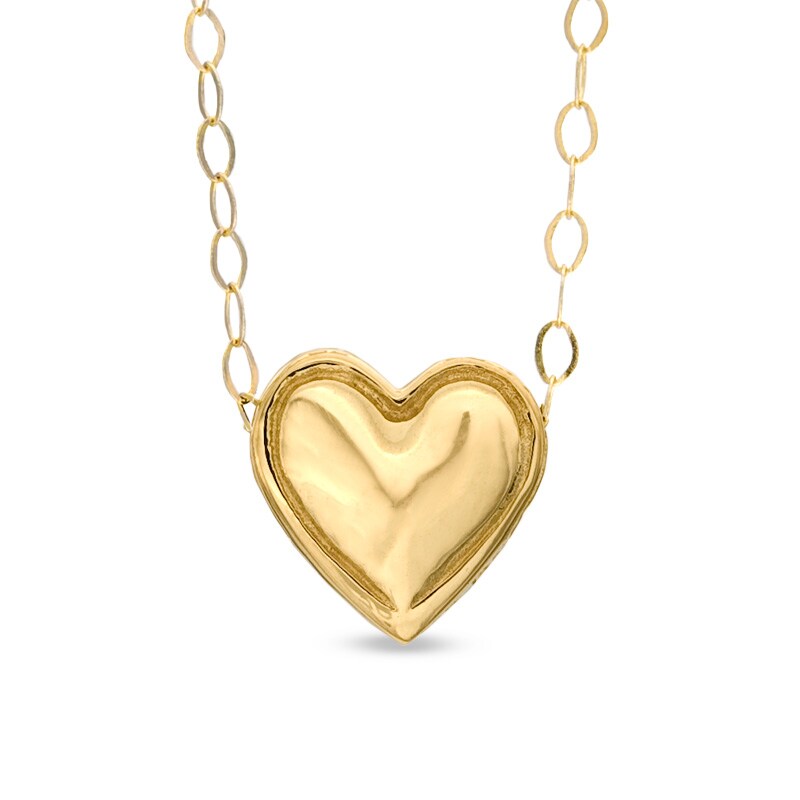 TEENYTINY® Heart Pendant in 10K Gold - 17"