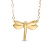 Thumbnail Image 1 of TEENYTINY® Dragonfly Pendant in 10K Gold - 17"