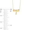 Thumbnail Image 2 of TEENYTINY® Dragonfly Pendant in 10K Gold - 17"