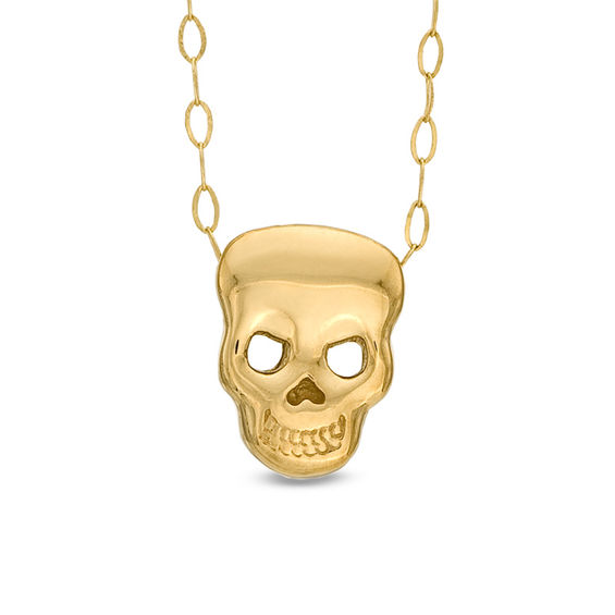 TEENYTINY Skull Pendant in 10K Gold 17 Zales