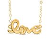 Thumbnail Image 1 of TEENYTINY® "Love" Pendant in 10K Gold - 17"