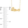 Thumbnail Image 2 of TEENYTINY® "Love" Pendant in 10K Gold - 17"