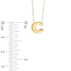 Thumbnail Image 1 of TEENYTINY® Initial "C" Pendant in 10K Gold - 17"