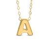 Thumbnail Image 1 of TEENYTINY® Initial "A" Pendant in 10K Gold - 17"