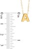 Thumbnail Image 2 of TEENYTINY® Initial "A" Pendant in 10K Gold - 17"