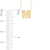 Thumbnail Image 2 of TEENYTINY® Initial "M" Pendant in 10K Gold - 17"