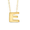 Thumbnail Image 1 of TEENYTINY® Initial "E" Pendant in 10K Gold - 17"