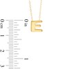 Thumbnail Image 2 of TEENYTINY® Initial "E" Pendant in 10K Gold - 17"