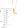 Thumbnail Image 1 of TEENYTINY® Initial "L" Pendant in 10K Gold - 17"