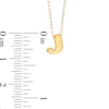 Thumbnail Image 2 of TEENYTINY® Initial "J" Pendant in 10K Gold - 17"