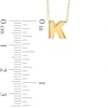 Thumbnail Image 1 of TEENYTINY® Initial "K" Pendant in 10K Gold - 17"