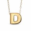 Thumbnail Image 1 of TEENYTINY® Initial "D" Pendant in 10K Gold - 17"