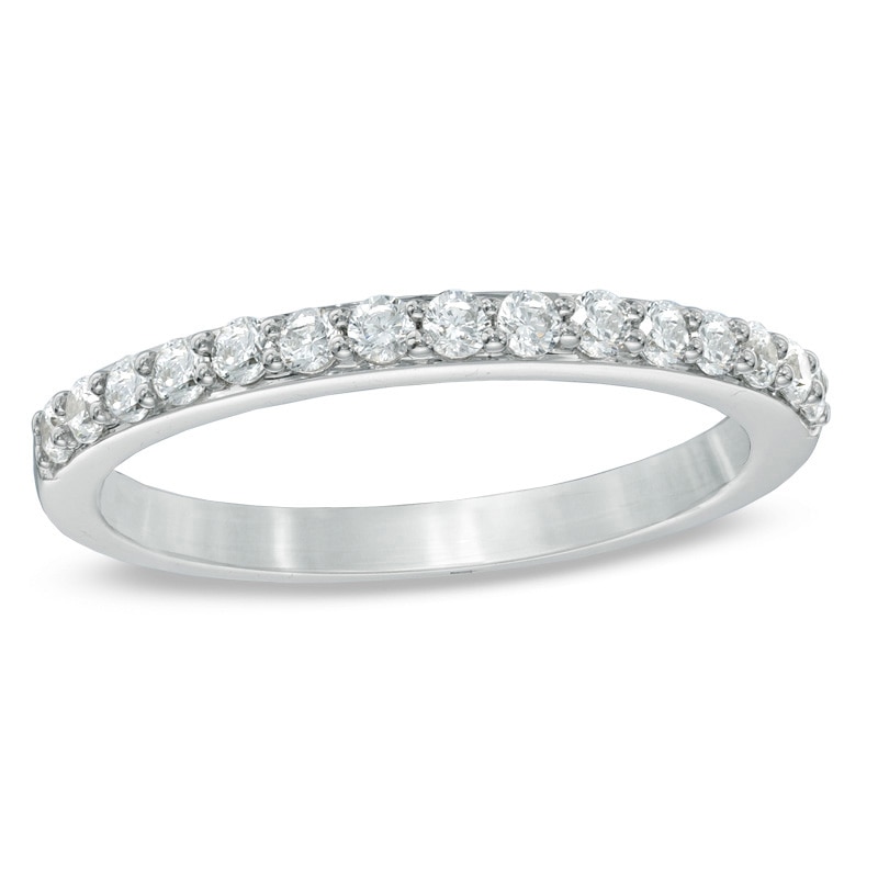 Main Image 1 of Celebration Lux® 3/8 CT. T.W. Certified Diamond Anniversary Band in 14K White Gold (I/SI2)